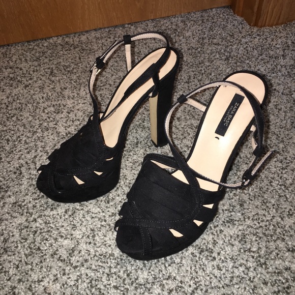 Zara Shoes Zara Strappy Suede Sandal Poshmark